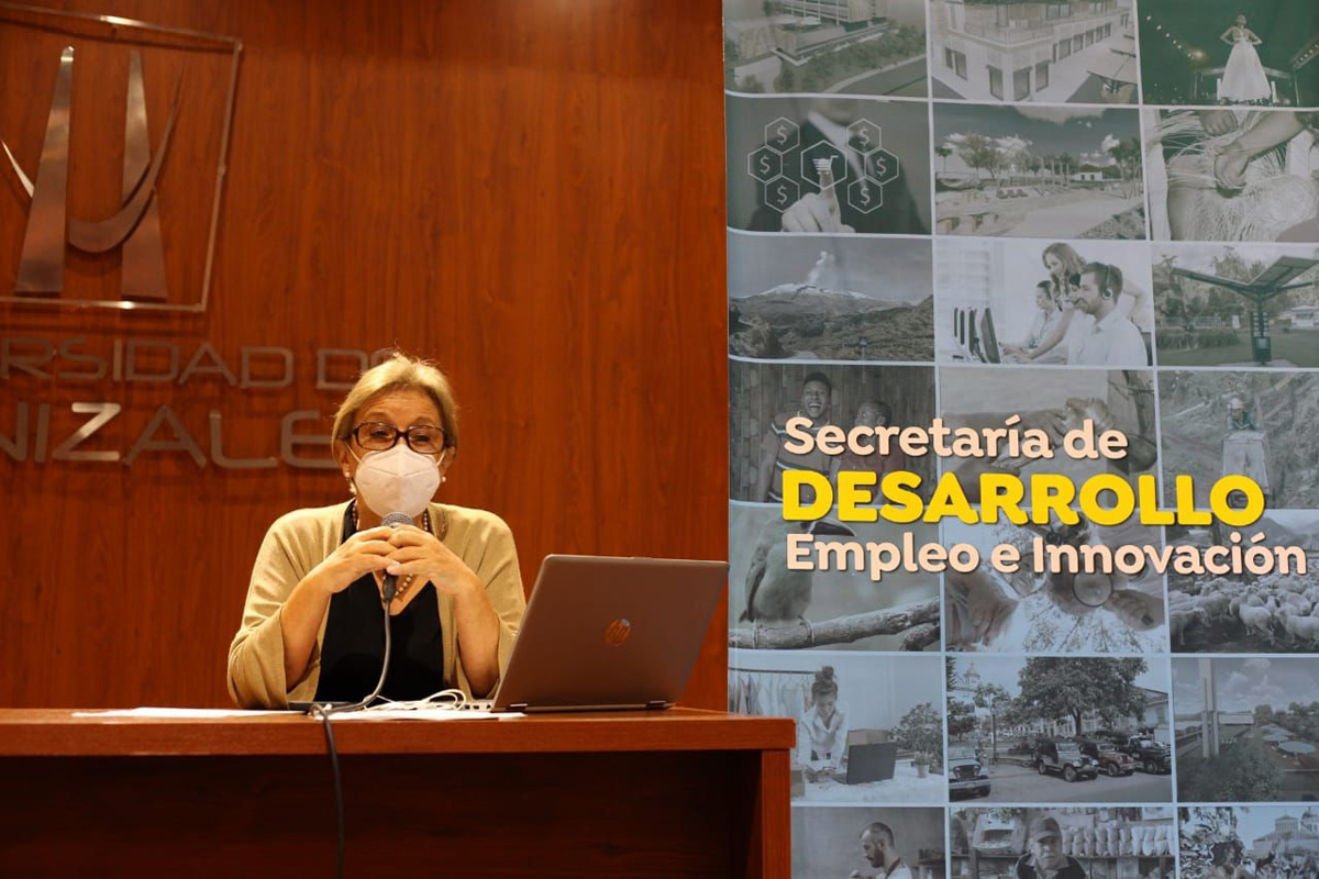 Sara Victoria Alvarado Salgado, coordinadora científica de la Misión Sabios por Caldas. Fotos: Gobernación de Caldas.