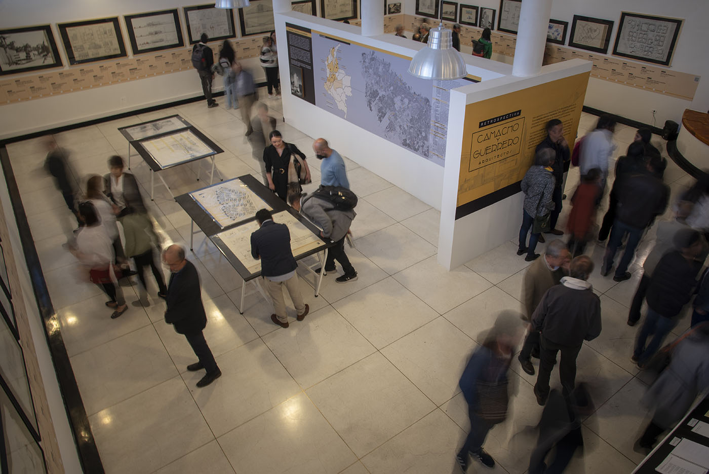 Exposición “Retrospectiva, Camacho y Guerrero Arquitectos”, realizada en el Museo Leopoldo Rother. Foto: Nicol Torres, Unimedios.