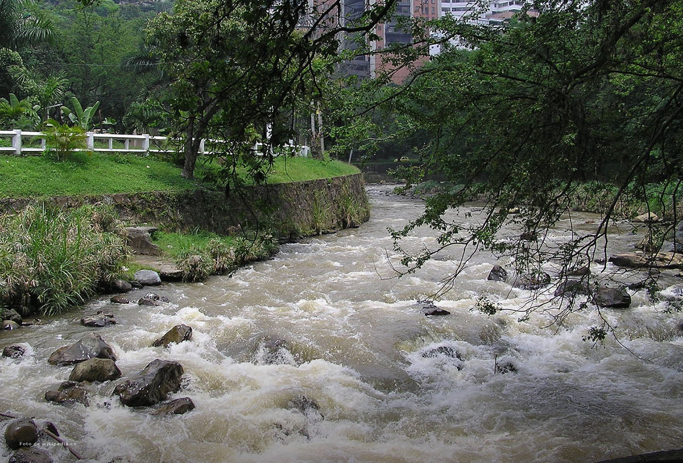 El corredor del río Cali representa el 13,5 % del área urbana de la ciudad. Foto: Procuraduría General de la Nación.