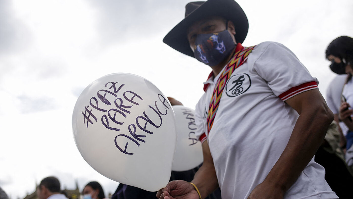 En Arauca la cifra de muertes para 2022 se ubica en más de 300. Sus pobladores exigen una paz total. Foto: Juan Pablo Rino - AFP.