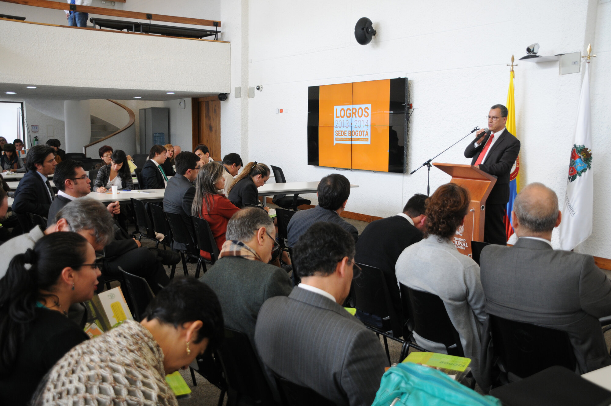 La rendición de cuentas de la Sede Bogotá mostró los avances del período 2013-2014. FOTOS Víctor Manuel Holguín