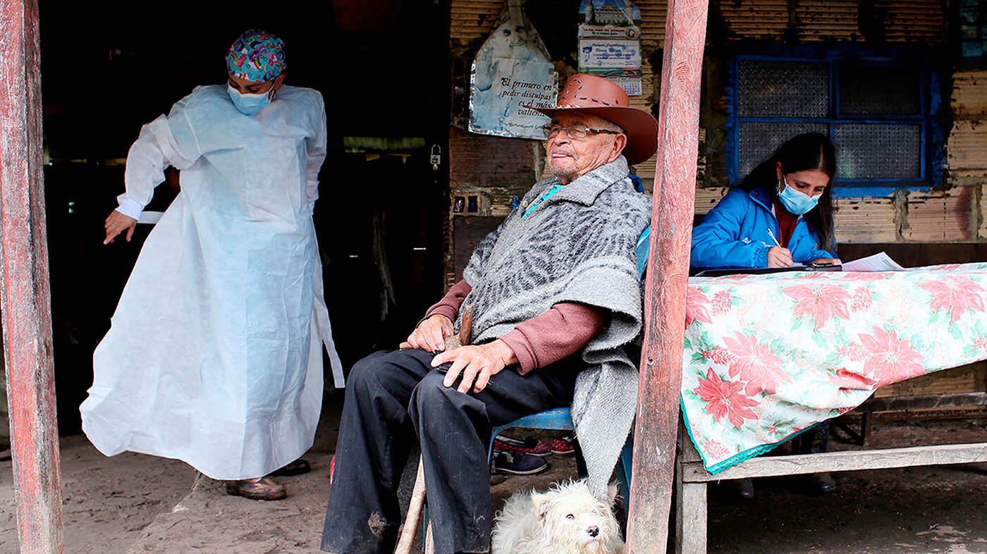 En Colombia cientos de personas no logran acceder a los servicios de salud. Foto: Leonardo Muñoz / AFP