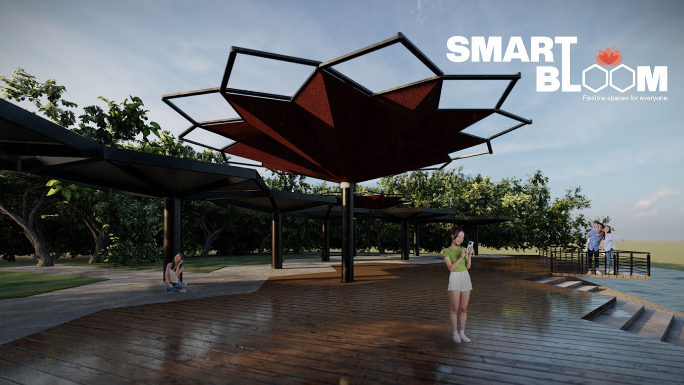 SmartBloom, proyecto ganador del premio de aceleración del reto patrocinado por K-Water. Fotos: Andrés Ibáñez Gutiérrez, director de la Escuela de Arquitectura y Urbanismo de la UNAL Sede Bogotá.