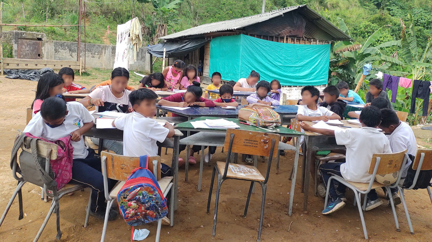 En la vereda El Madroño (Belalcázar, Caldas) más de la mitad de la población es embera chamí. Fotos: Sergio Joan Vargas Vargas, magíster en Enseñanza de las Ciencias Exactas y Naturales, UNAL Sede Manizales.