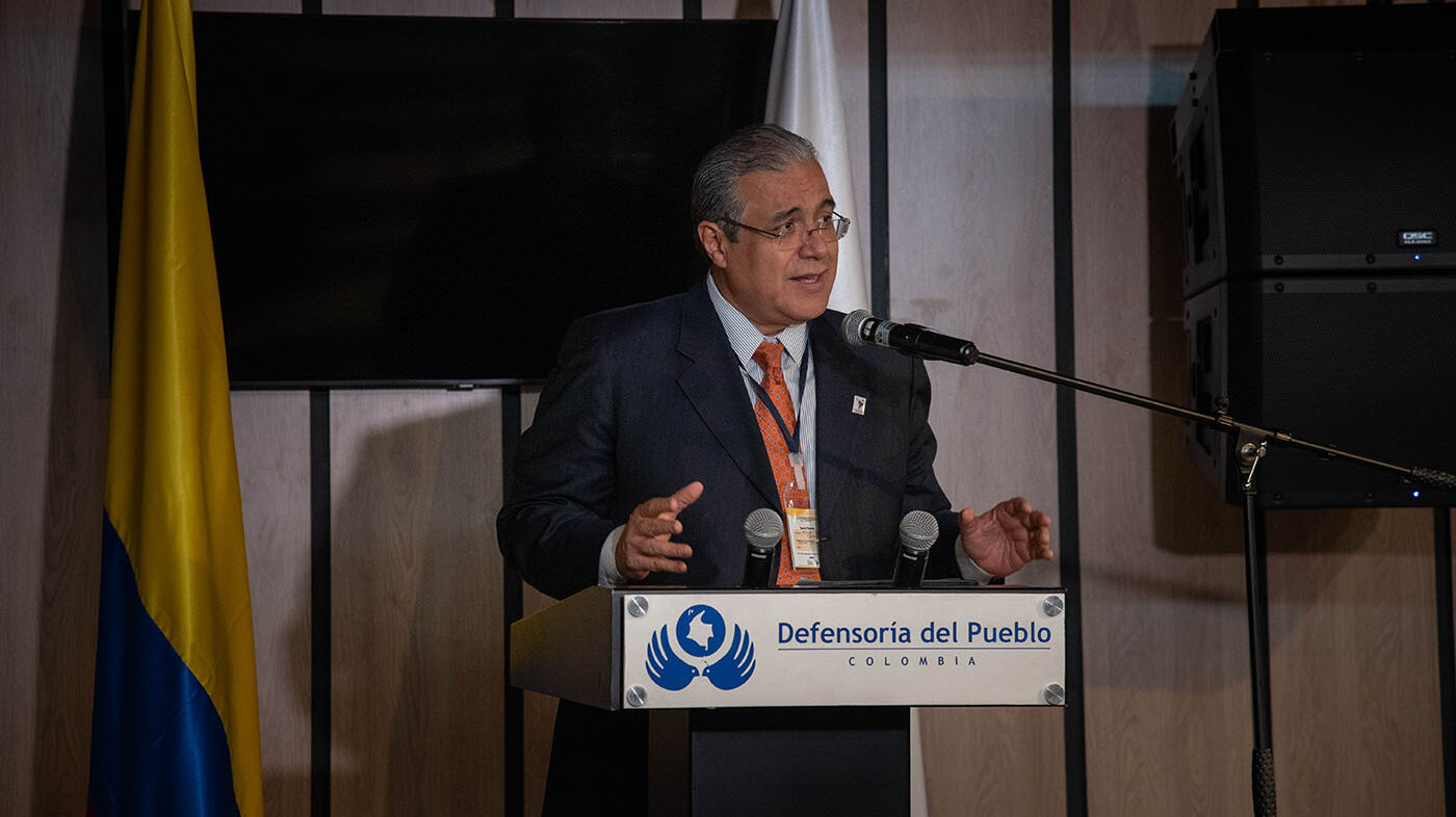 Édgar Corzo, presidente del Comité para la Protección de los Derechos de Todos los Trabajadores Migratorios y sus de Familiares de la ONU. Foto: Nicol Torres, Unimedios.