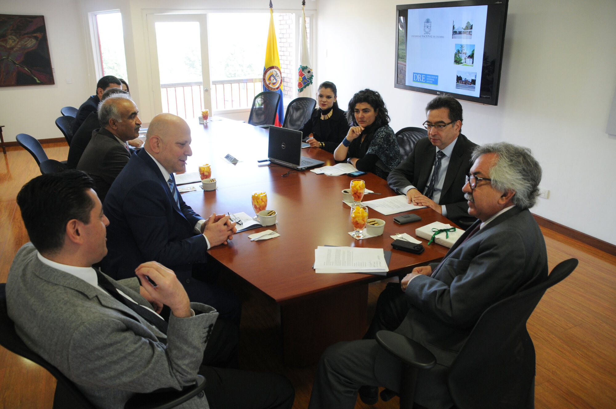 La delegación de la Universidad de Ankara se reunió con las directivas de la U.N.