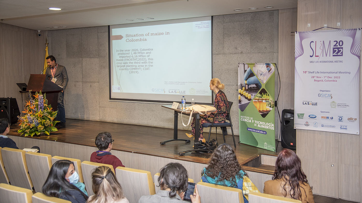 El congreso Shelf Life International Meeting (SLIM) 2022 reúne las investigaciones más recientes en cuanto a empaque y vida útil de alimentos. Fotos: Jeimi Villamizar – Unimedios.