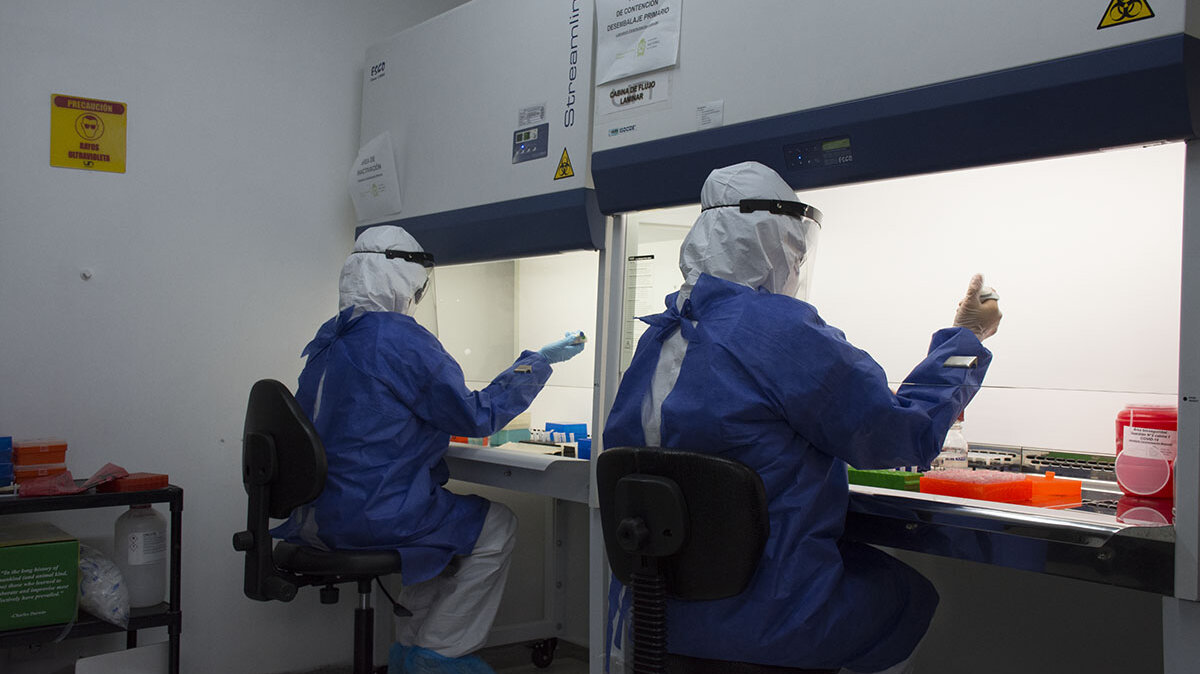 El profesor Andrés Mauricio Pinzón Velasco, del IGUN, lidera el desarrollo tecnológico. Foto: Brandon Pinto - Unimedios