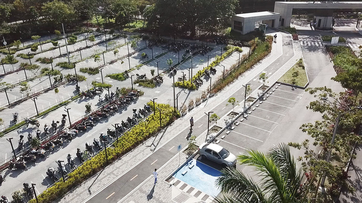 Por lo general los cementos permeables se usan en andenes y ciclorrutas. Foto: Unimedios Medellín.