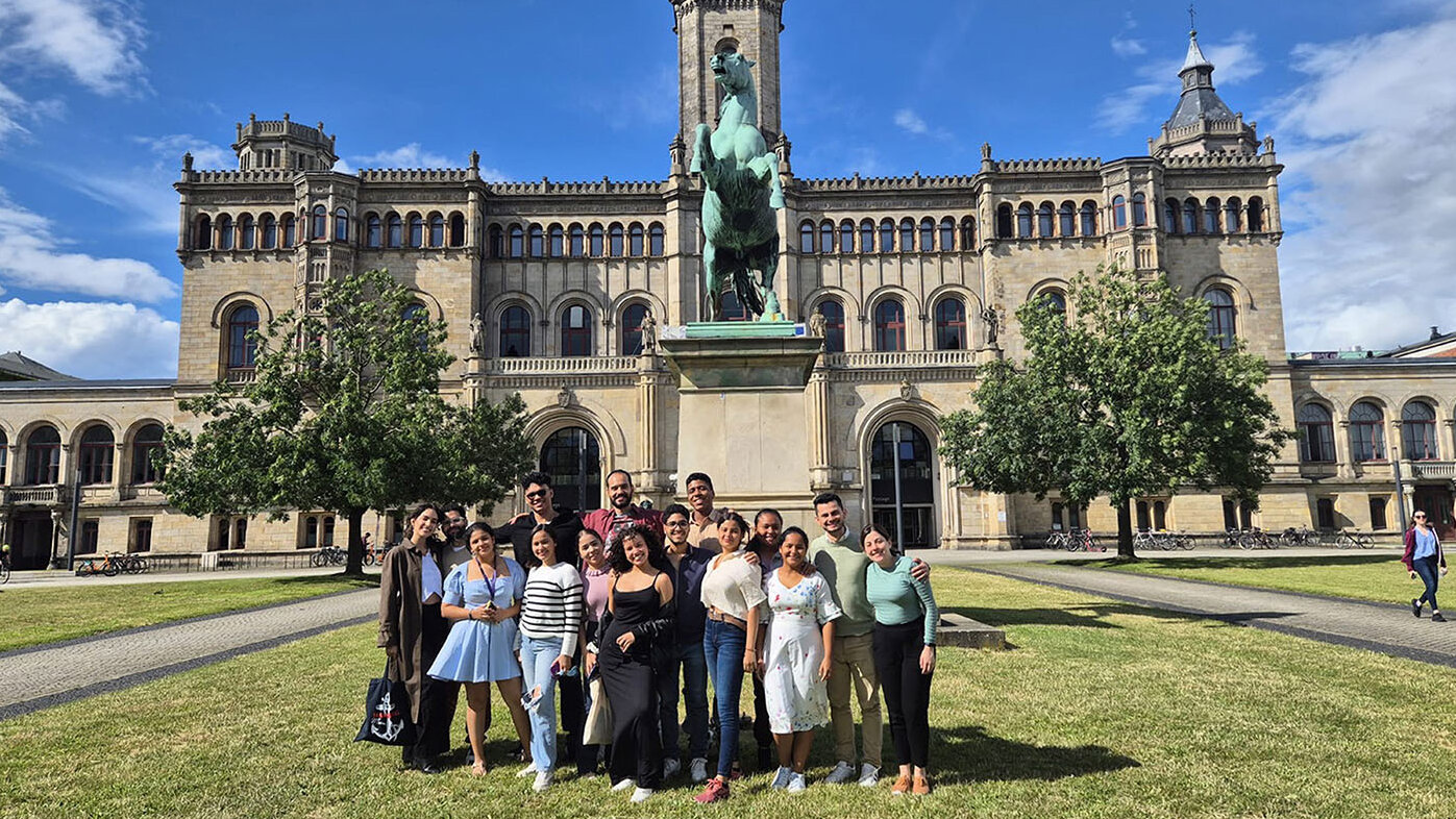 Un grupo de 13 estudiantes de Biología, Ingeniería Biológica e Ingeniería Mecatrónica de la UNAL Sede de La Paz participaron en intercambio académico en Alemania. Fotos: Juan Vaca, docente UNAL Sede de La Paz