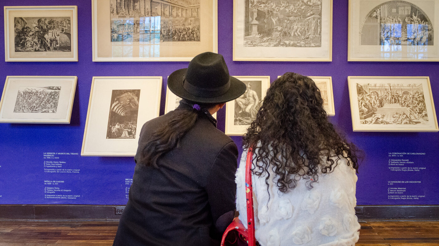 La exposición reúne más de 200 grabados que abarcan 6 siglos de historia. Fotos: María Fernanda Londoño, Unimedios.