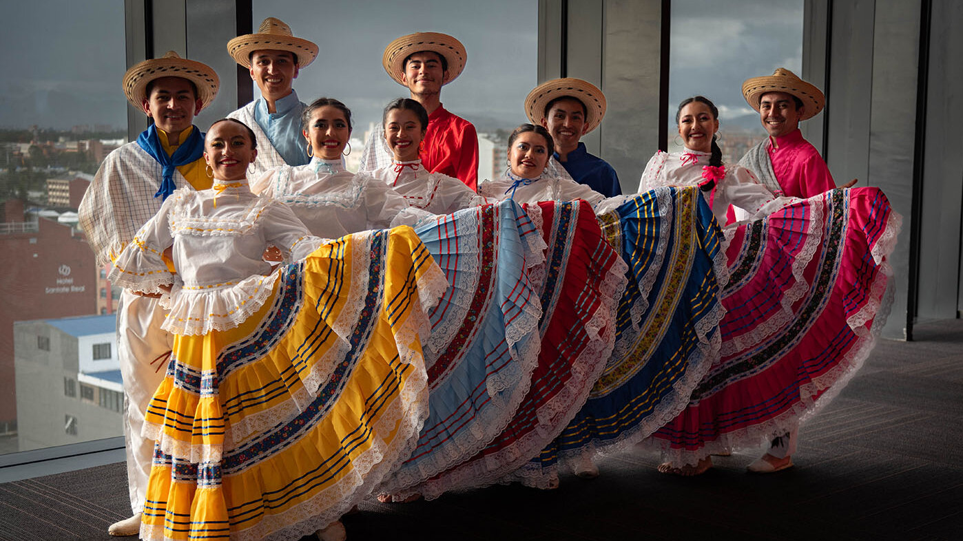 Grupo Artístico Institucional de Danzas Folclóricas de la Universidad Nacional de Colombia. Fotos: Nicol Torres - Unimedios.