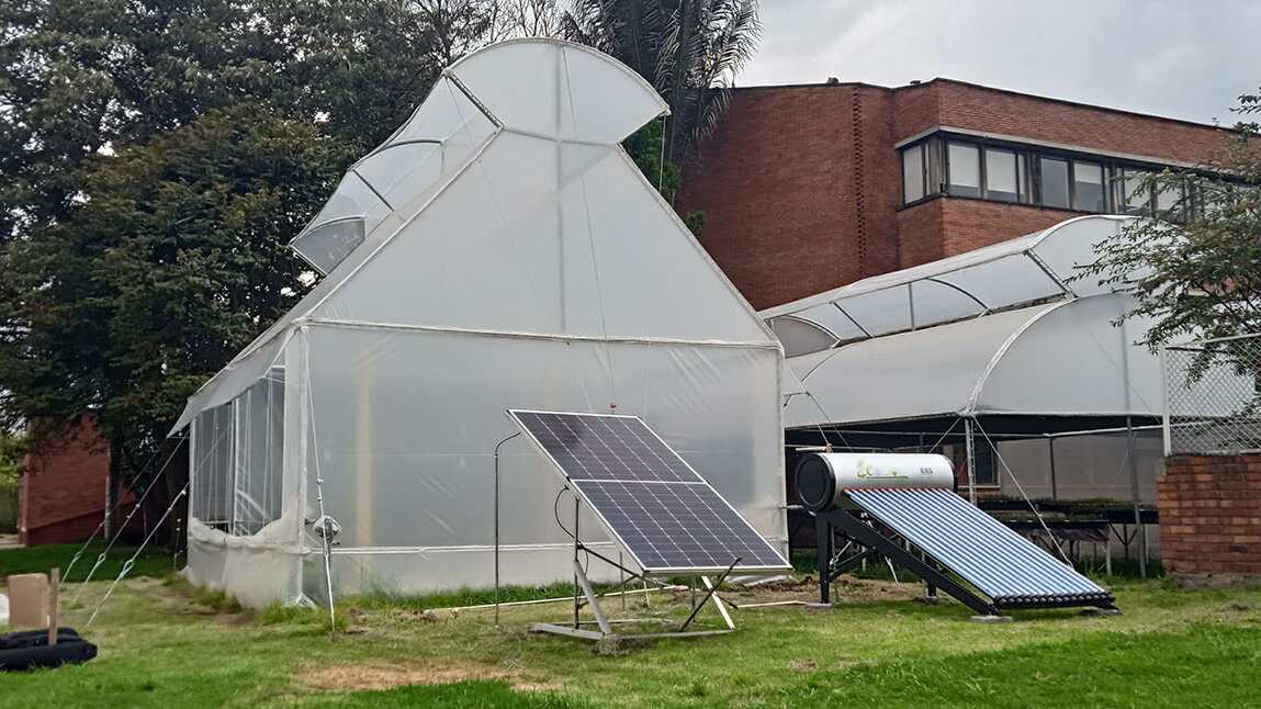 El sistema se adecuó y aplicó a un invernadero de Agrosavia, en Tibaitatá. Foto: Gloria Alexandra Ortiz Rocha, magíster en Ingeniería - Ingeniería de Biosistemas de la UNAL.