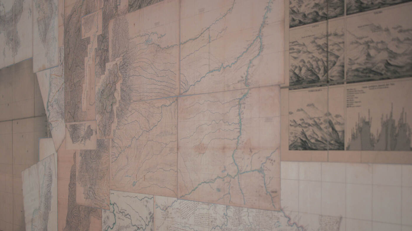 La UNAL inauguró la exposición “Codazzi: cartografías de un archivo global”, un acervo digital para entender el trabajo adelantado en el territorio colombiano por el geógrafo italiano. Fotos: Nicol Torres, Unimedios.