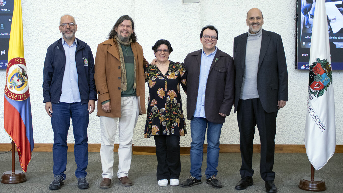 Hoy el rector de la UNAL, Leopoldo Múnera Ruiz, posesionó a 7 nuevos directivos de la Institución. Fotos: Nicol Torres, Unimedios.