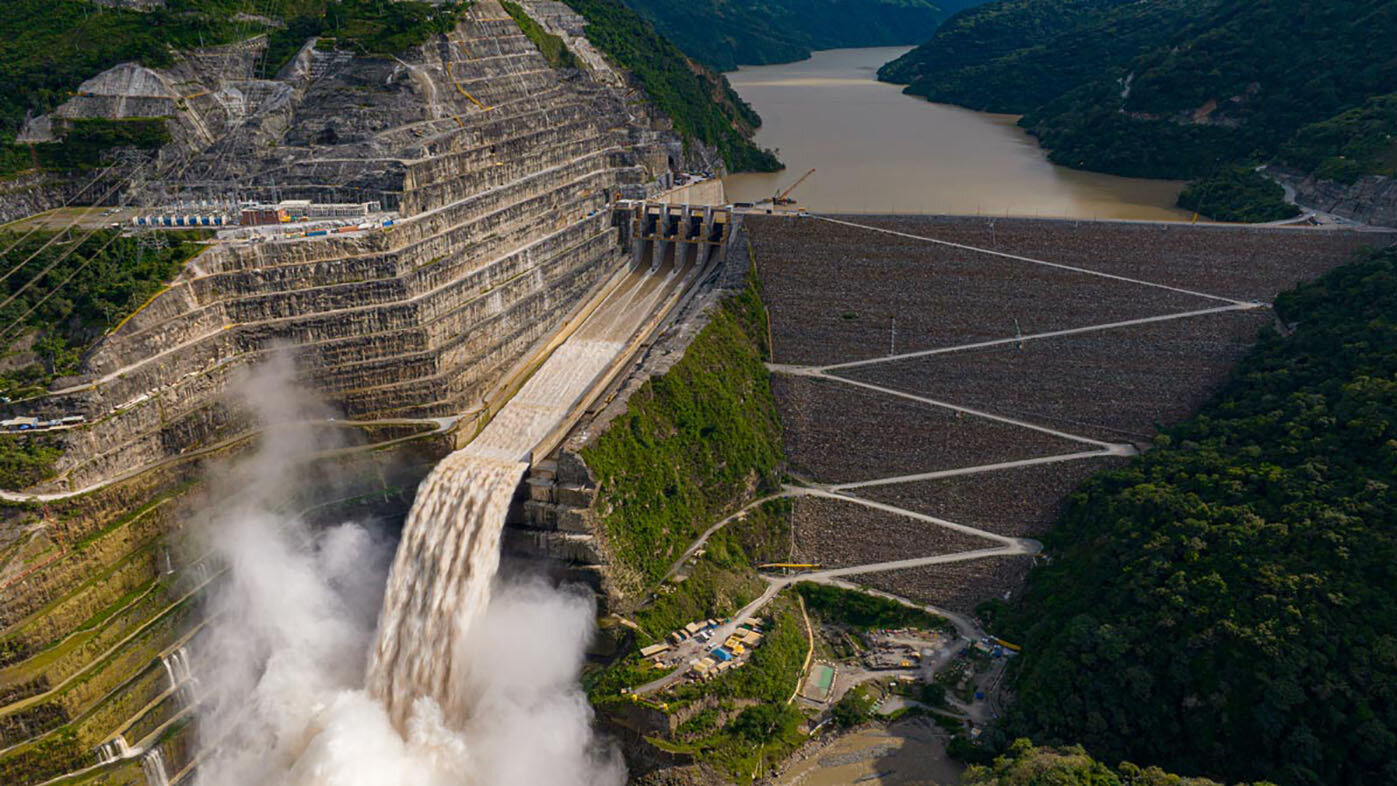 El proyecto Hidroituango está ubicado sobre el río Cauca, entre el municipio de Ituango y el corregimiento de Puerto Valdivia (Antioquia). Foto: Alcaldía de Medellín.