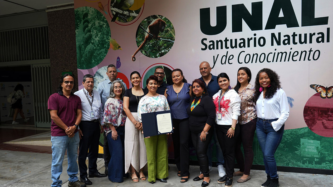 Parte del equipo de trabajo de la UNAL Sede Palmira, liderado por la profesora Luz Stella Cadavid Rodríguez, vicerrectora de la Sede. Fotos: Unimedios Palmira