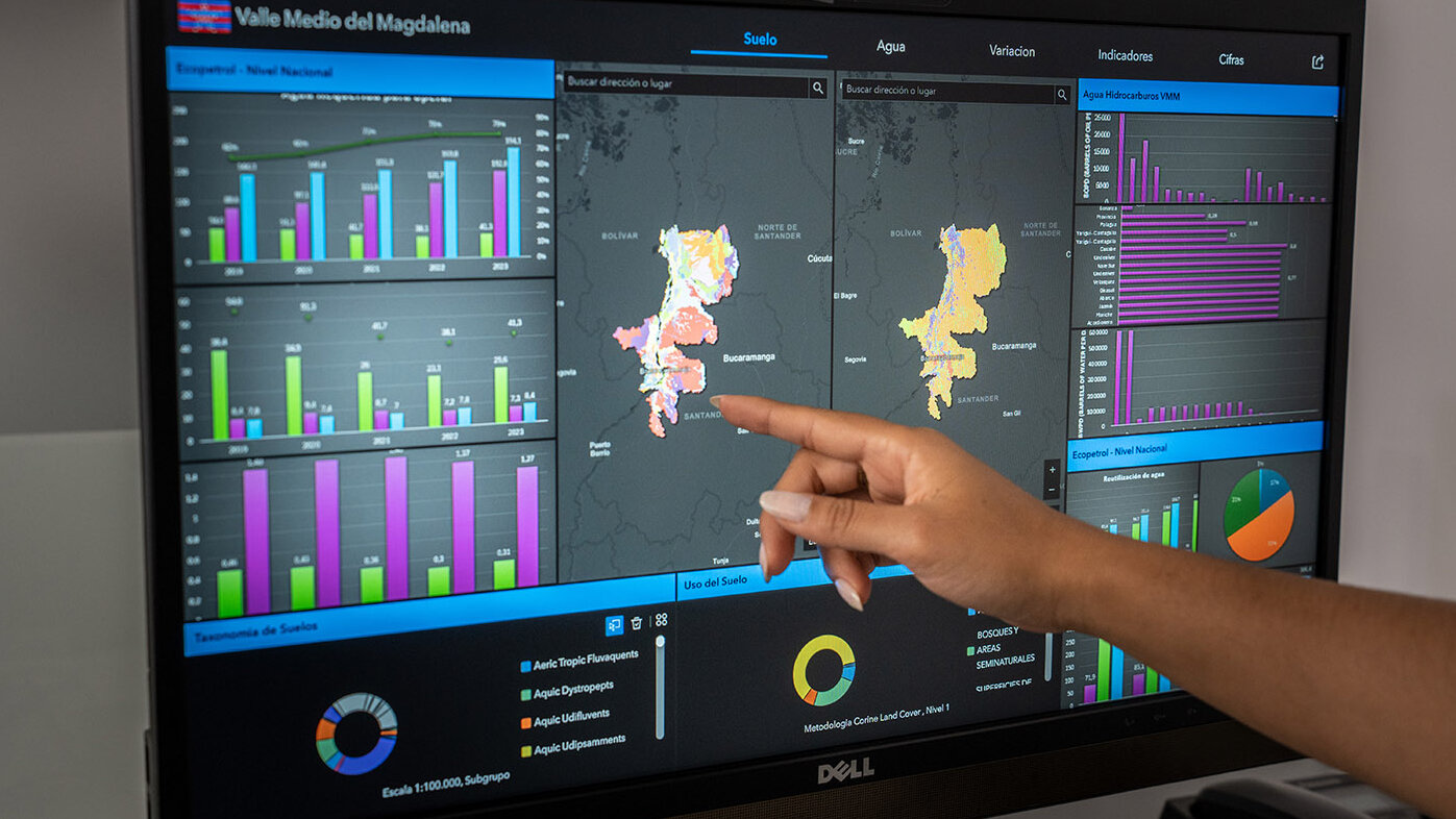 La plataforma proporciona 38 indicadores relacionados con el agua y la industria de hidrocarburos. Foto: María Fernanda Londoño, Unimedios.