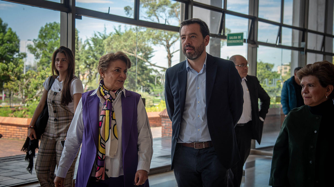 El nuevo alcalde de Bogotá, Carlos Fernando Galán, se reunió con las directivas de la UNAL para hacer un empalme y conocer de primera mano los aportes de la Universidad. Foto: Nicol Torres, Unimedios.