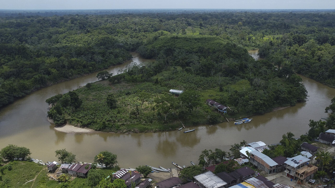 Zonas boscosas en El Charco, municipio de Nariño. Foto: Joaquín Sarmiento / AFP.