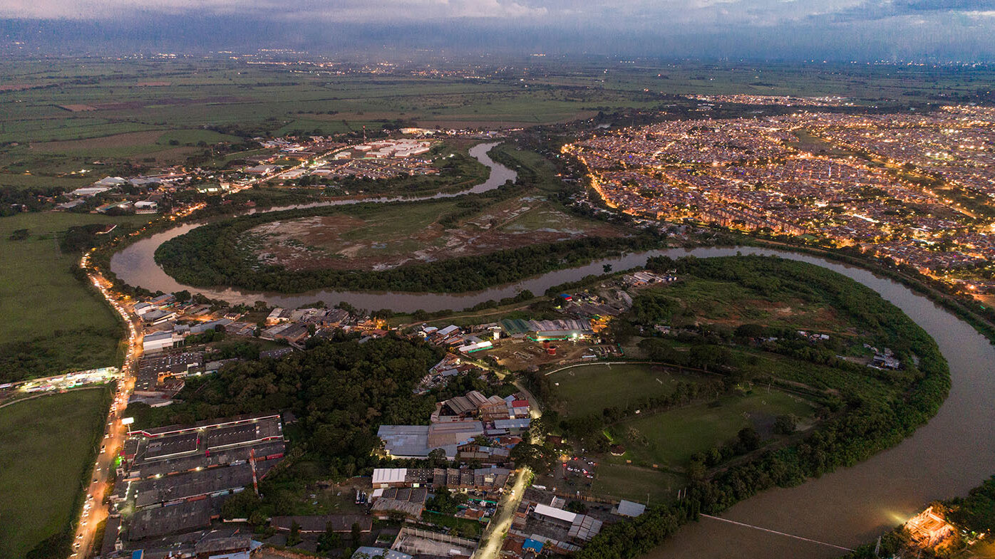 El río Cauca es el segundo afluente más importante de Colombia después del Magdalena. Foto: Alcaldía de Cali.