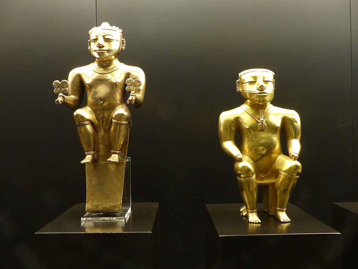El tesoro Quimbaya es una de las colecciones de arte precolombino más valiosas del país.
