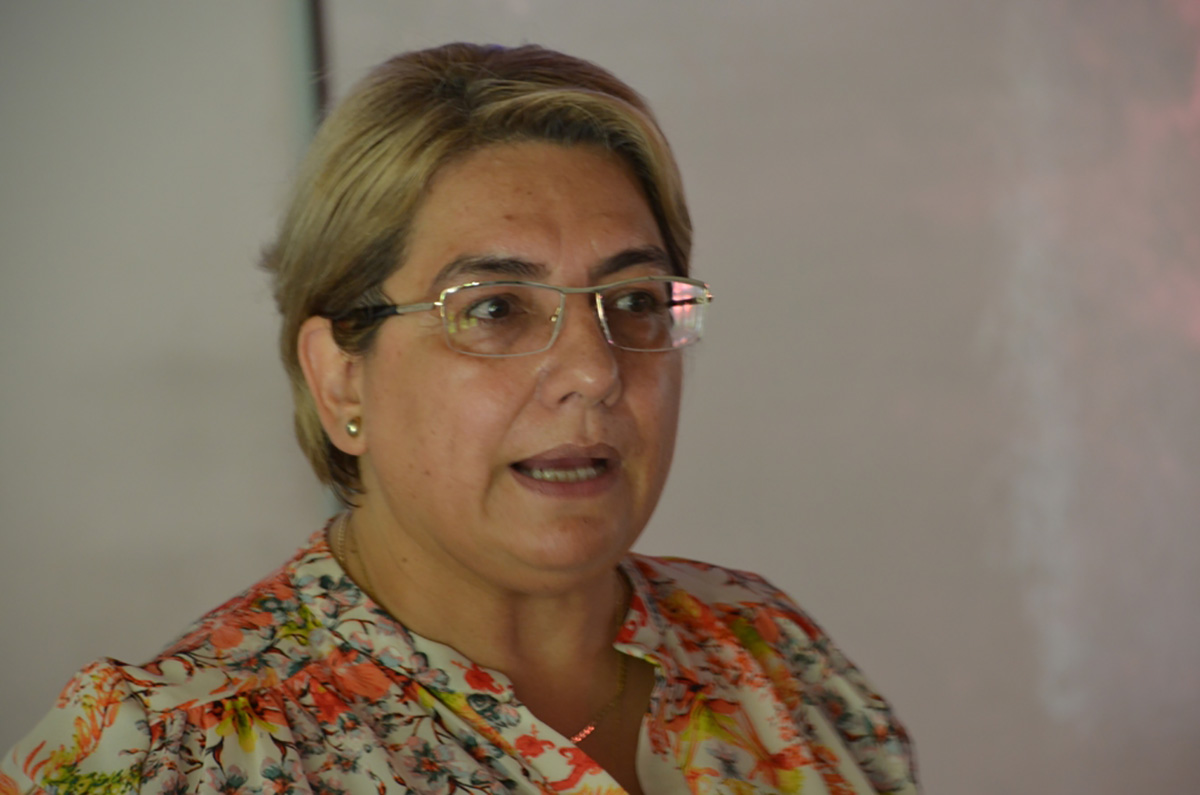 Doctora Flor Alba Torres, profesora de la Facultad de Derecho, Ciencias Políticas y Sociales de la U.N. Sede Bogotá.