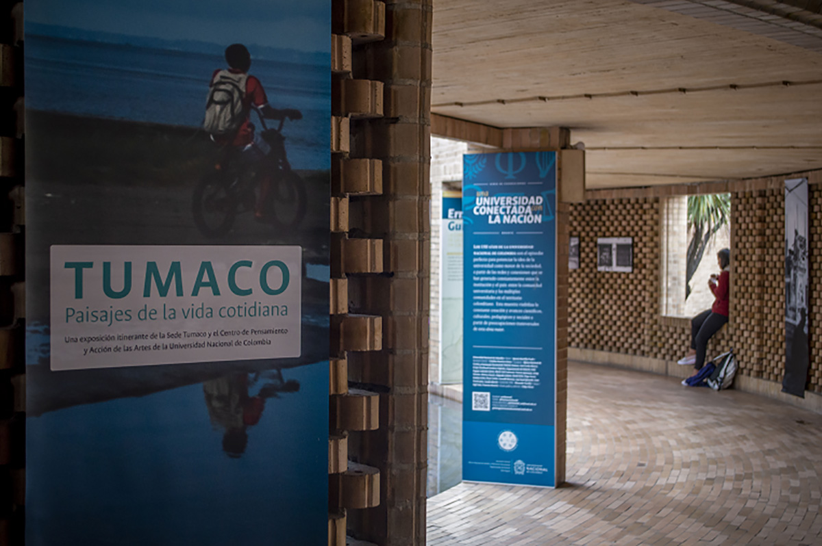 La exposición 'Tumaco, paisajes de la vida cotidiana' es una iniciativa de la Sede Tumaco y del Centro de Pensamiento y Acción de las Artes de la UNAL. Fotos: Sergio Ruiz, Centro de Divulgación y Medios.