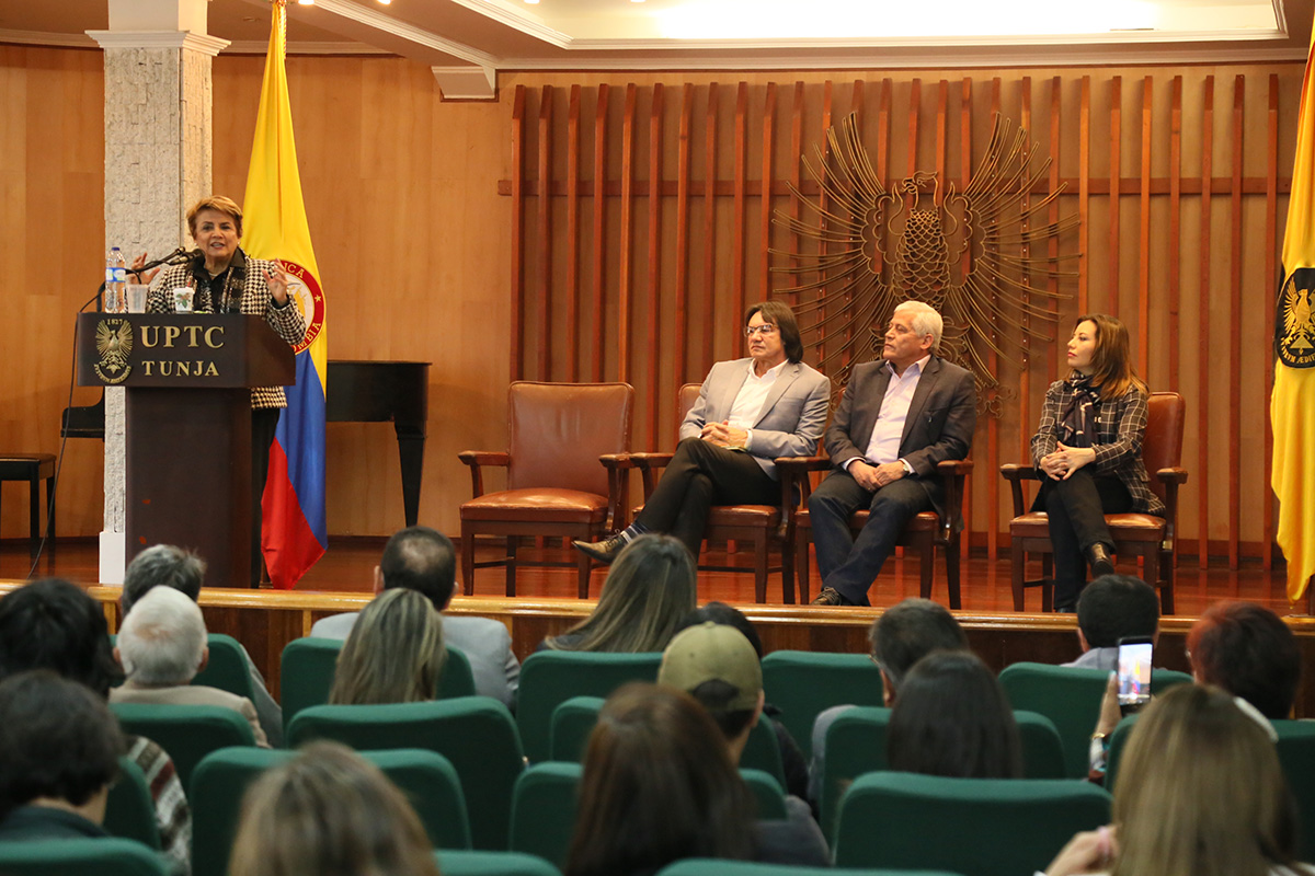 Profesora Dolly Montoya Castaño, rectora de la UNAL. Foto: UPTC.