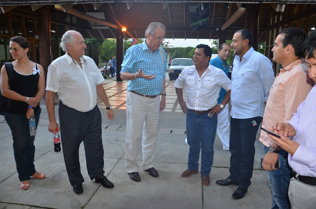 Delegación alemana en su visita a la U.N. Sede Amazonia.