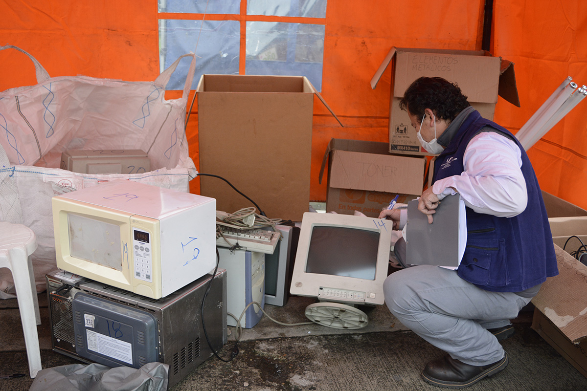 Computadores, teclados y tóneres de las impresoras son algunos de los residuos que se llevan en estas campañas.