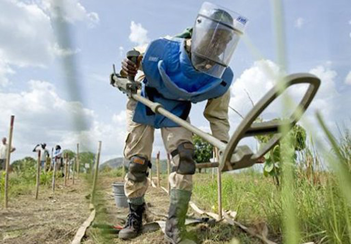 La utilización de ciencia, tecnología e innovación es la forma más  eficiente que hay de desminado. Foto: www.colombiasinminas.org