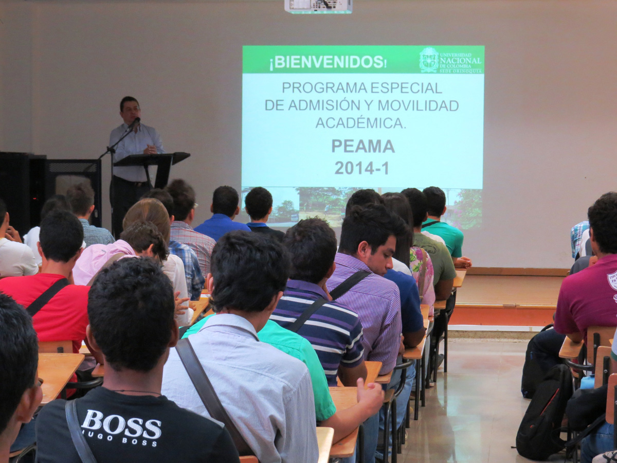 Los estudiantes admitidos a la Sede Orinoquia iniciaron su experiencia universitaria. Fotos: Isabel Arias