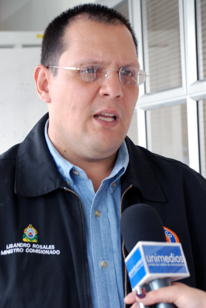 Lisandro González Vanegas, ministro comisionado de la Comisión Permanente de Contingencias de Honduras (Copeco). Fotos: Manizales/Unimedios