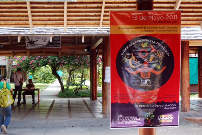 Afiche II Feria de la Ciencia en la Sede Amazonia.