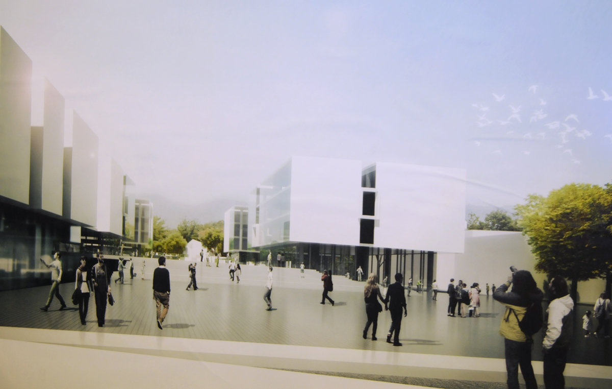 El proyecto ganador se asemeja a una ciudadela y tiene dos escenarios de circulación pública: una plataforma y un subnivel que une los edificios desde el punto de vista funcional. Fotos Víctor Manuel Holguín.