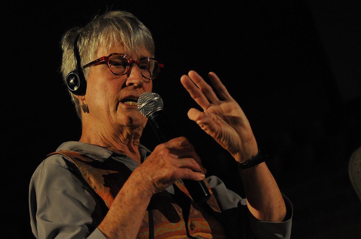 Donna Haraway es profesora de Historia de la Conciencia de la Universidad de California, Santa Cruz. Fotos: Nicolás Bojacá ' Unimedios.