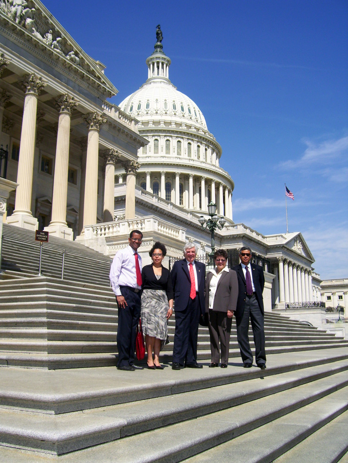 A commission from the Universidad Nacional de Colombia visited Washington, looking to consolidate the construction of the new campus in Tumaco. Photo courtesy: Phelps Stokes